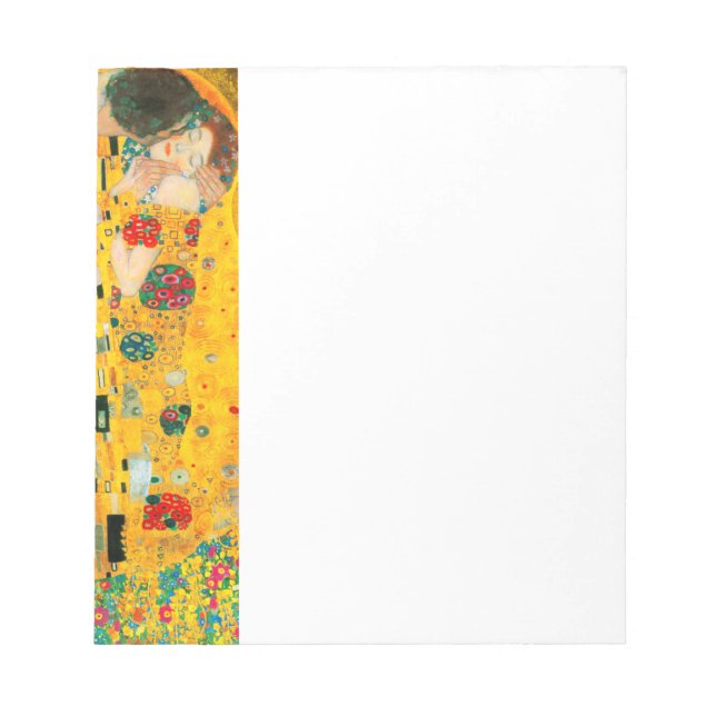 Gustav Klimt The Kiss Updated Notepad (Front)