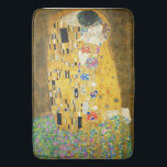 Gustav Klimt The Kiss Vintage Art Nouveau Painting Bath Mat<br><div class="desc">Gustav Klimt The Kiss Vintage Art Nouveau Painting The Kiss (In German: Der Kuss) was painted by the Austrian Symbolist painter Gustav Klimt between 1907 and 1908, the highpoint of his Golden Period, when he painted a number of works in a similar gilded style. The painting is widely considered a...</div>