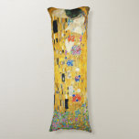 Gustav Klimt The Kiss Vintage Art Nouveau Painting Body Pillow<br><div class="desc">Gustav Klimt The Kiss Vintage Art Nouveau Painting The Kiss (In German: Der Kuss) was painted by the Austrian Symbolist painter Gustav Klimt between 1907 and 1908, the highpoint of his Golden Period, when he painted a number of works in a similar gilded style. The painting is widely considered a...</div>