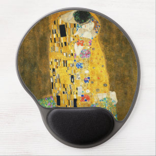 Gustav Klimt The Kiss Vintage Art Nouveau Painting Gel Mouse Pad