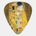 Gustav Klimt The Kiss Vintage Art Nouveau Painting Guitar Pick<br><div class="desc">Gustav Klimt The Kiss Vintage Art Nouveau Painting The Kiss (In German: Der Kuss) was painted by the Austrian Symbolist painter Gustav Klimt between 1907 and 1908, the highpoint of his Golden Period, when he painted a number of works in a similar gilded style. The painting is widely considered a...</div>
