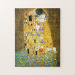 Gustav Klimt The Kiss Vintage Art Nouveau Painting Jigsaw Puzzle<br><div class="desc">Gustav Klimt The Kiss Vintage Art Nouveau Painting The Kiss (In German: Der Kuss) was painted by the Austrian Symbolist painter Gustav Klimt between 1907 and 1908, the highpoint of his Golden Period, when he painted a number of works in a similar gilded style. The painting is widely considered a...</div>