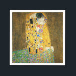 Gustav Klimt The Kiss Vintage Art Nouveau Painting Napkin<br><div class="desc">Gustav Klimt The Kiss Vintage Art Nouveau Painting The Kiss (In German: Der Kuss) was painted by the Austrian Symbolist painter Gustav Klimt between 1907 and 1908, the highpoint of his Golden Period, when he painted a number of works in a similar gilded style. The painting is widely considered a...</div>