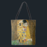 Gustav Klimt The Kiss Vintage Art Nouveau Painting Tote Bag<br><div class="desc">Gustav Klimt The Kiss Vintage Art Nouveau Painting The Kiss (In German: Der Kuss) was painted by the Austrian Symbolist painter Gustav Klimt between 1907 and 1908, the highpoint of his Golden Period, when he painted a number of works in a similar gilded style. The painting is widely considered a...</div>
