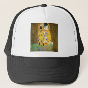 Gustav Klimt The Kiss Vintage Art Nouveau Painting Trucker Hat