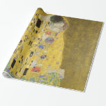 Gustav Klimt The Kiss Wrapping Paper<br><div class="desc">One of Gustav Klimt's most iconic images; The Kiss.</div>