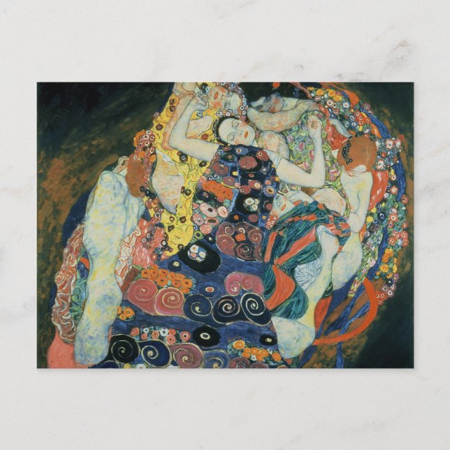 Gustav Klimt : "the Maiden" Postcard (Front)