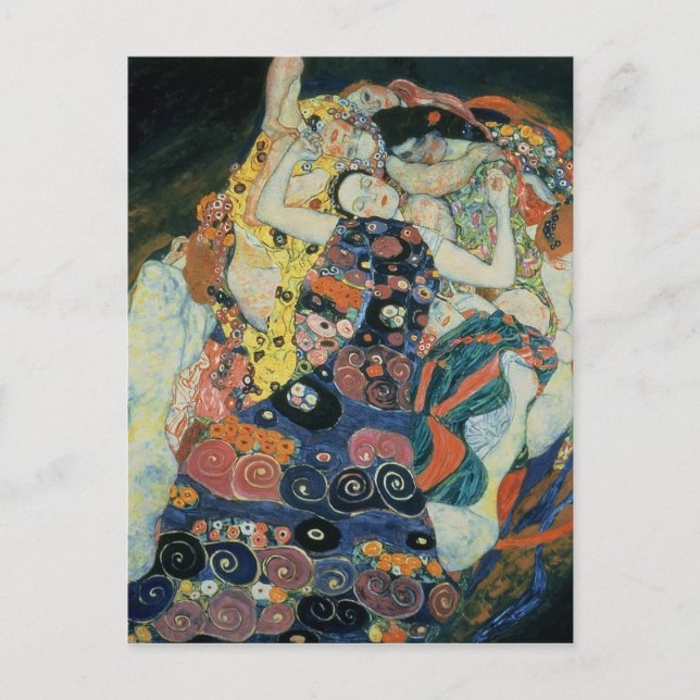 Gustav Klimt : "the Maiden" Postcard (Front)