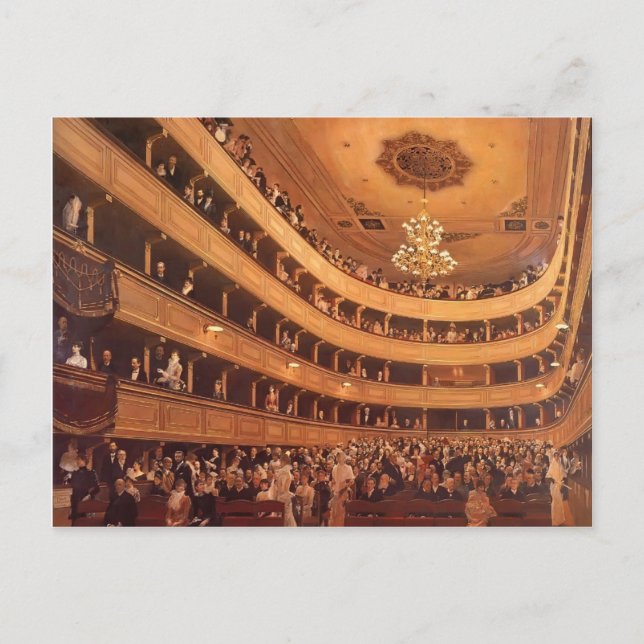 Gustav Klimt- The Old Burgtheater Postcard (Front)