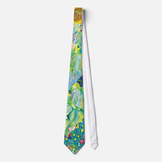 Gustav Klimt - The Sunflower Fine Art Painting Tie (Front)