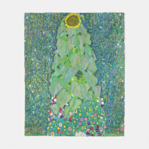 Gustav Klimt - The Sunflower Fleece Blanket