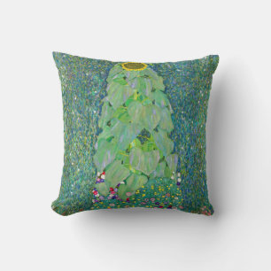 Gustav Klimt - The Sunflower Throw Pillow