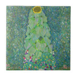 Gustav Klimt - The Sunflower Tile<br><div class="desc">The Sunflower - Gustav Klimt, Oil on Canvas, 1907</div>