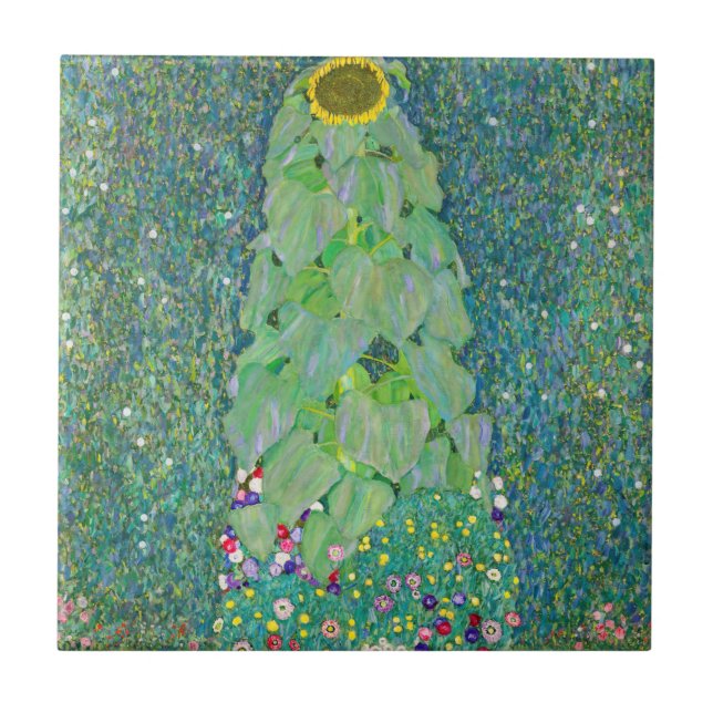 Gustav Klimt - The Sunflower Tile (Front)