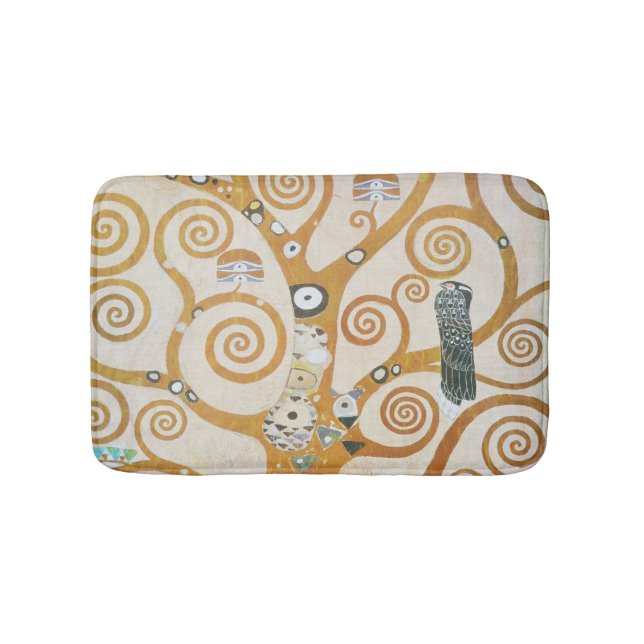 Gustav Klimt The Tree Of Life Art Nouveau Bath Mat (Front)