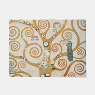 Gustav Klimt The Tree Of Life Art Nouveau Doormat