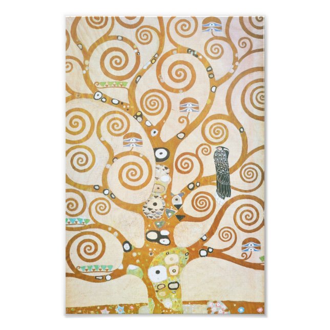 Gustav Klimt The Tree Of Life Art Nouveau Photo Print (Front)