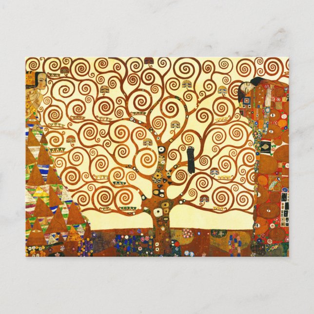 Gustav Klimt The Tree of Life Fine Art Postcard (Front)