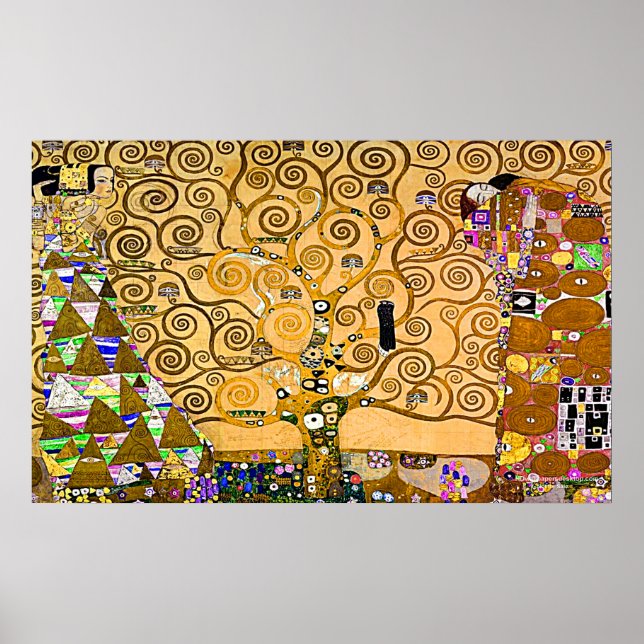 Gustav Klimt 'The Tree Of Life' Poster (Front)