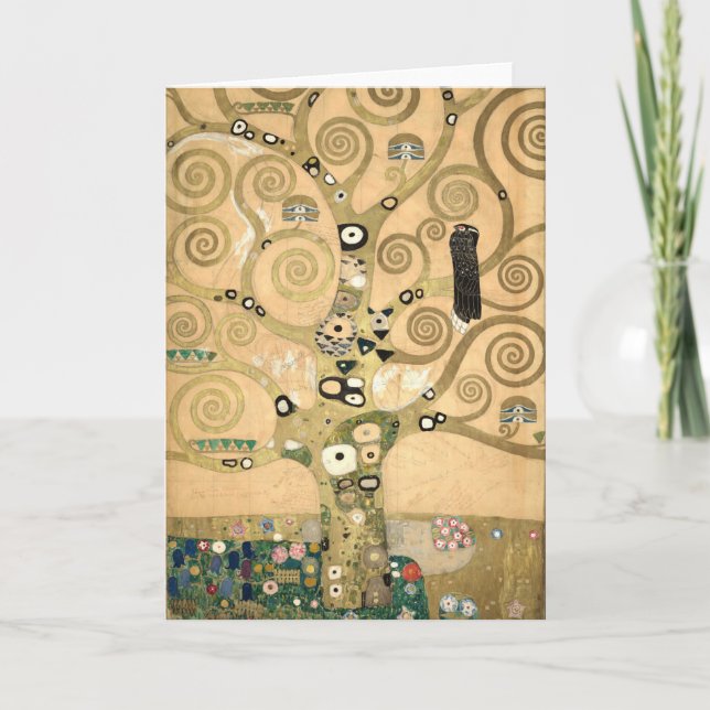 Gustav Klimt - The Tree of Life, Stoclet Frieze Card (Front)