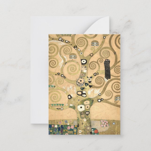 Gustav Klimt - The Tree of Life, Stoclet Frieze Card (Front)