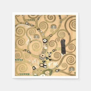 Gustav Klimt - The Tree of Life, Stoclet Frieze Napkin