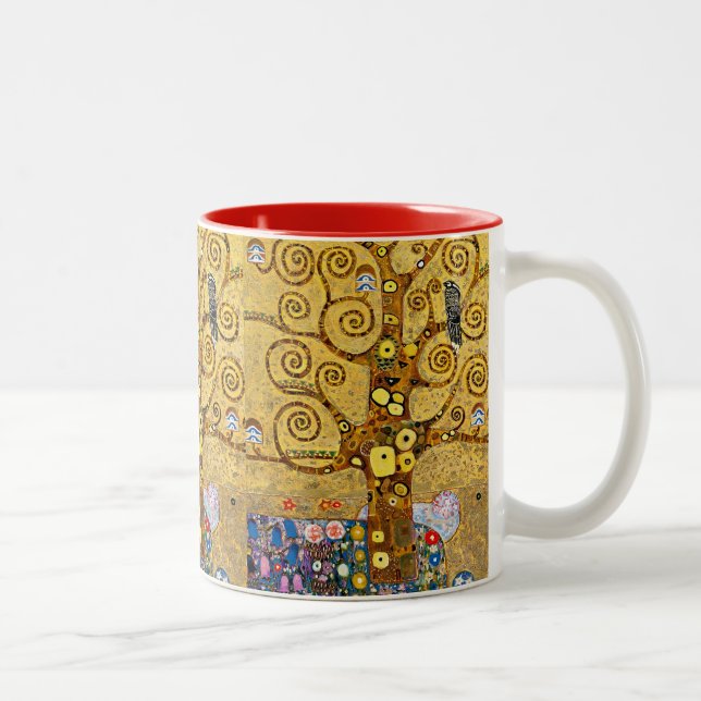Gustav Klimt , The Tree of Life Two-Tone Coffee Mug (Right)