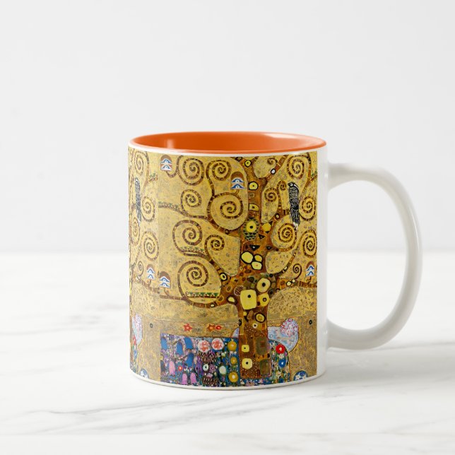 Gustav Klimt , The Tree of Life Two-Tone Coffee Mug (Right)