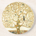 Gustav Klimt The Tree Of Life Vintage Art Nouveau Coaster<br><div class="desc">Gustav Klimt The Tree Of Life Vintage Art Nouveau Painting The Tree of Life, Stoclet Frieze (French: L'Arbre de Vie, Stoclet Frieze) is a painting by Austrian symbolist painter Gustav Klimt. It was completed in 1909 and is based on the Art Nouveau (Modern) style in a symbolic painting genre. It...</div>