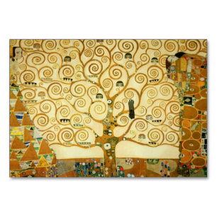 Gustav Klimt The Tree Of Life Vintage Art Nouveau Table Number