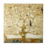 Gustav Klimt The Tree Of Life Vintage Art Nouveau Tile<br><div class="desc">Gustav Klimt The Tree Of Life Vintage Art Nouveau Painting The Tree of Life, Stoclet Frieze (French: L'Arbre de Vie, Stoclet Frieze) is a painting by Austrian symbolist painter Gustav Klimt. It was completed in 1909 and is based on the Art Nouveau (Modern) style in a symbolic painting genre. It...</div>