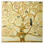Gustav Klimt The Tree Of Life Vintage Art Nouveau Tile<br><div class="desc">Gustav Klimt The Tree Of Life Vintage Art Nouveau Painting The Tree of Life, Stoclet Frieze (French: L'Arbre de Vie, Stoclet Frieze) is a painting by Austrian symbolist painter Gustav Klimt. It was completed in 1909 and is based on the Art Nouveau (Modern) style in a symbolic painting genre. It...</div>