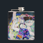 Gustav Klimt - The Virgin Hip Flask<br><div class="desc">The Virgin / The Maiden - Gustav Klimt,  Oil on Canvas,  1913</div>