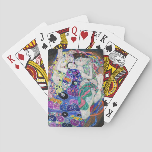 Gustav Klimt - The Virgin Playing Cards (Back)