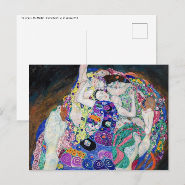 Gustav Klimt - The Virgin Postcard (Front/Back)