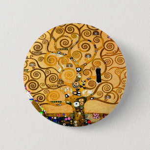 Gustav Klimt Tree of Life 2 Inch Round Button