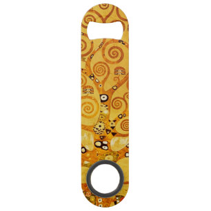 Gustav Klimt Tree of Life: Art Nouveau Symbolist Bar Key