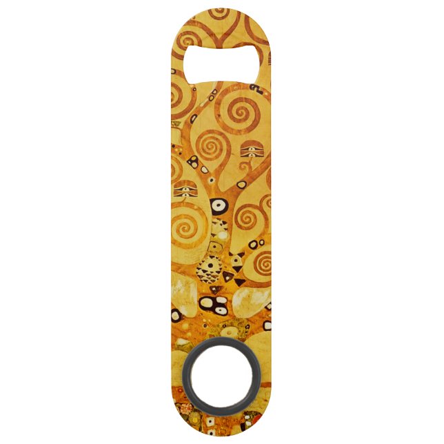 Gustav Klimt Tree of Life: Art Nouveau Symbolist Bar Key (Front)