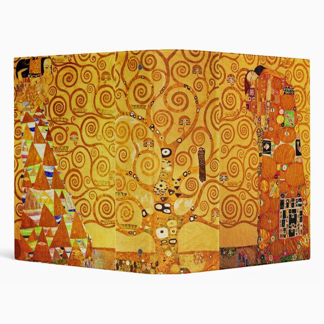 Gustav Klimt Tree of Life: Art Nouveau Symbolist Binder (Background)