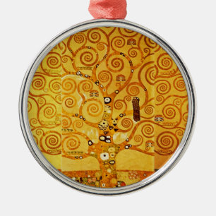Gustav Klimt Tree of Life: Art Nouveau Symbolist Metal Ornament