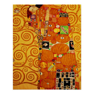 Gustav Klimt Tree of Life: Art Nouveau Symbolist Poster