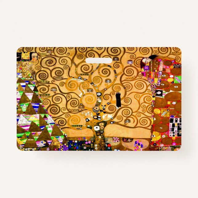 Gustav Klimt Tree of Life Badge (Front)