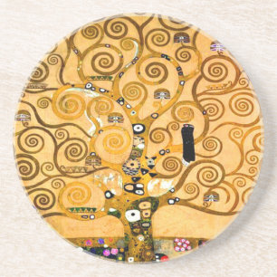 Gustav Klimt Tree of Life Coaster