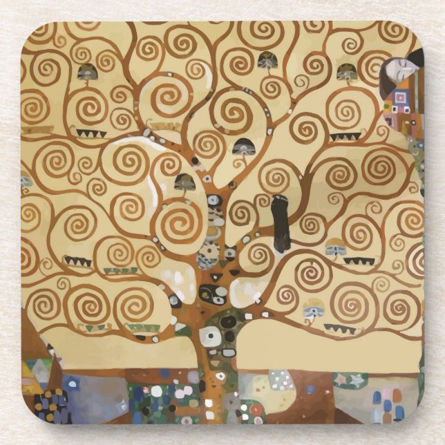 Gustav Klimt Tree Of Life Coaster (Front)