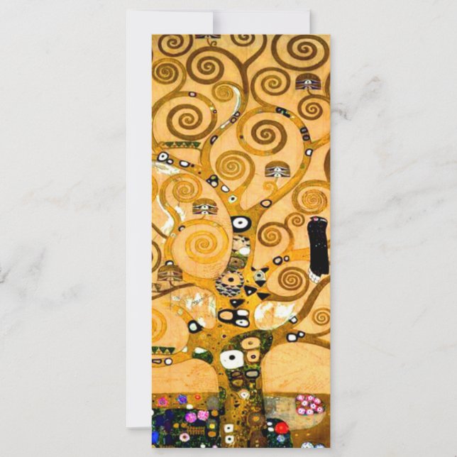 Gustav Klimt Tree of Life Invitation (Front)
