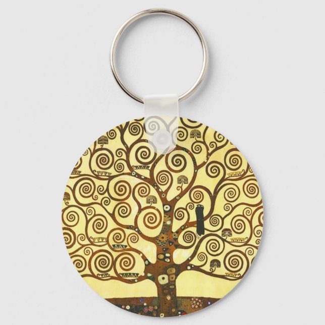 Gustav Klimt Tree of Life Key Chain (Front)