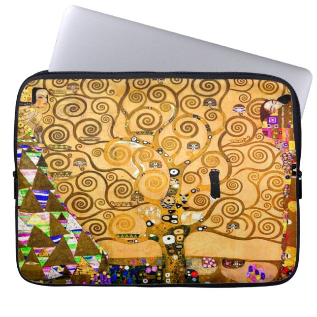 Gustav Klimt Tree of Life Laptop Sleeve (Front)