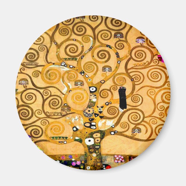 Gustav Klimt Tree of Life Magnet (Front)