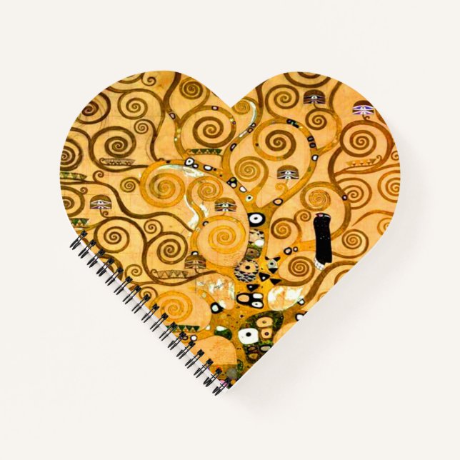 Gustav Klimt Tree of Life Notebook (Front)