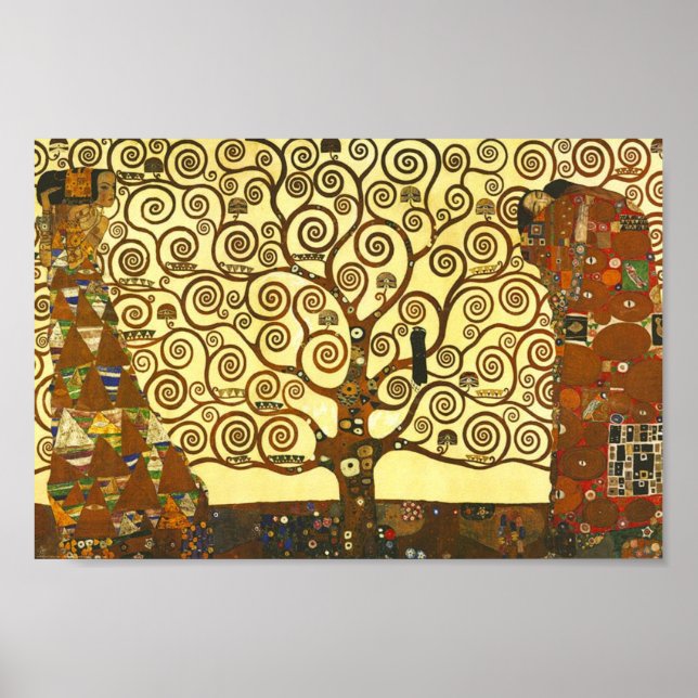 Gustav Klimt Tree of Life Poster (Front)